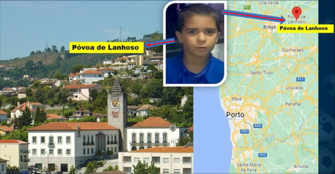 Mapa e local onde Vitinha e sua família nasceram